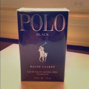 2.5oz Ralph Lauren Mens Polo Black Eau de Toilette