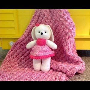 Baby Blanket with matching Honey Bunny - NWOT