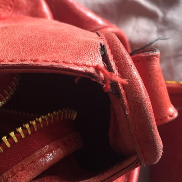 Red Balenciaga Moto Bag - Picture 3 of 4