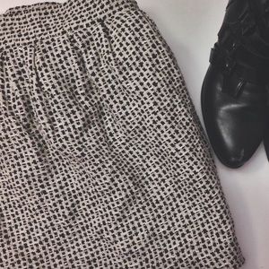 DVF Checkered Black & White skirt