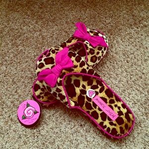 Betsey Johnson Leopard Print Slippers