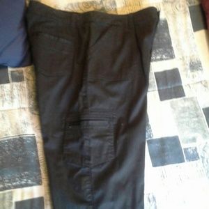 Black pinstripe Capri