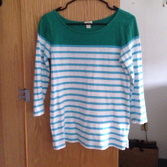 J. Crew color block quarter sleeve SALE🌟