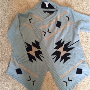🔴🔴SOLD🔴🔴TOBI Aztec high/low cardigan