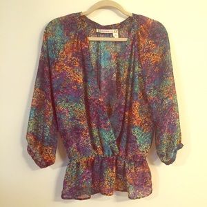 Chelsea and Violet Wrap Blouse