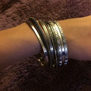 Silver bangles