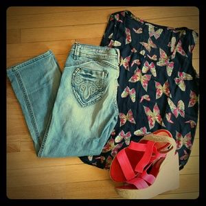 Crop jeans