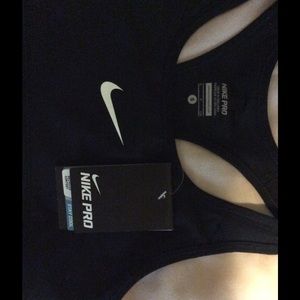 Nike pro S black sports bra W/Tags