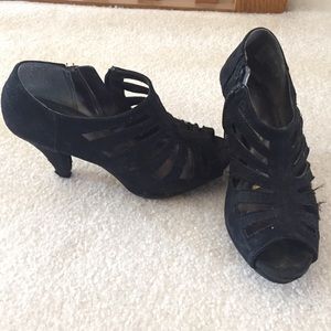Black Cage Heels