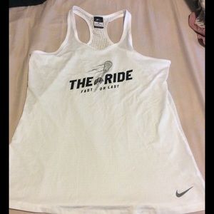 Nike razor back dri fit white razor back new XL