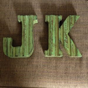 Wooden letters