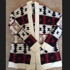 🔴🔴SOLD🔴🔴Forever 21 Aztec open cardigan