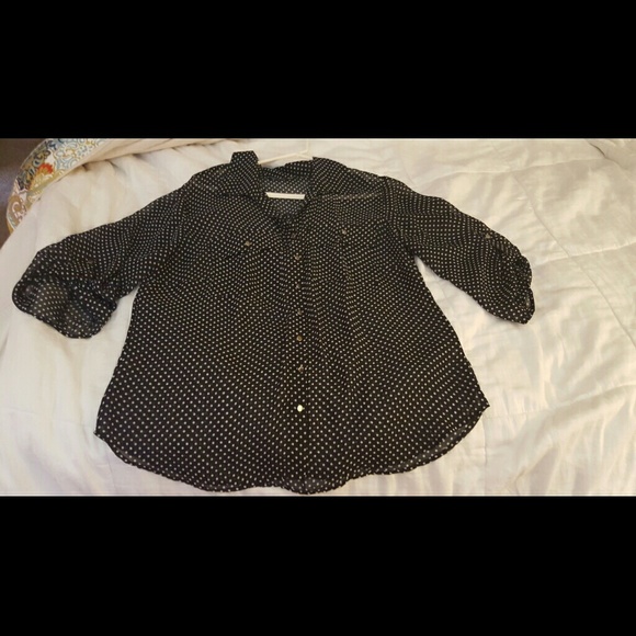 polkadot blouse