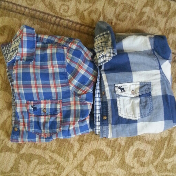 2 a&f flannels