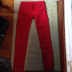 Red jeans