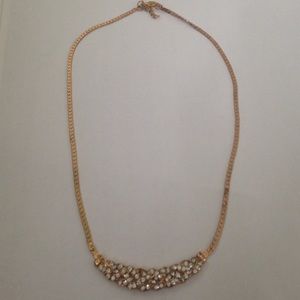 Gold and Rhinestone Necklace