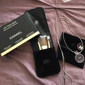 Chanel mini Makeup Brush Set and Chance trinket