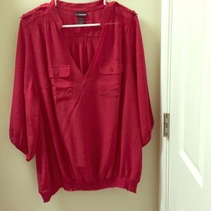 Lanebryant red 18/20 top