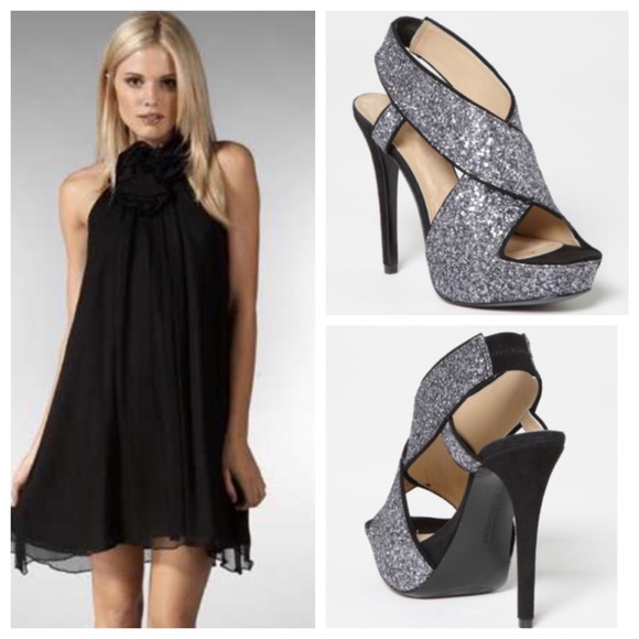 Diane von Furstenberg Shoes - Zia Glitter Heels!