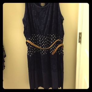 Maurice's size 2 Lace and polka dot belted dress