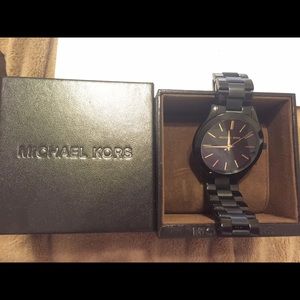 Michael Kors black matte watch