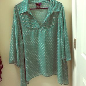 Turquoise 2x LYS blouse