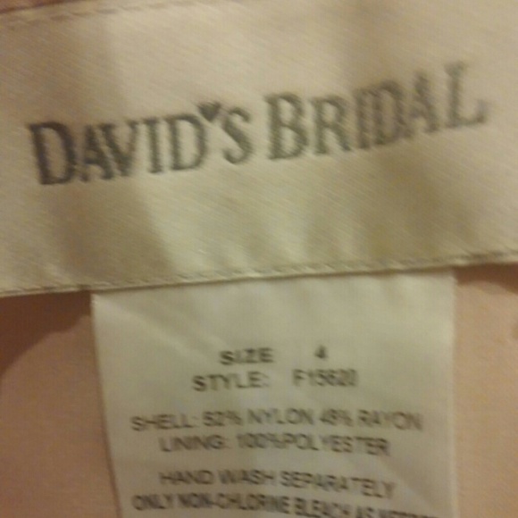Strapless lace bridesmaid dress. Davids bridal. - Picture 2 of 4