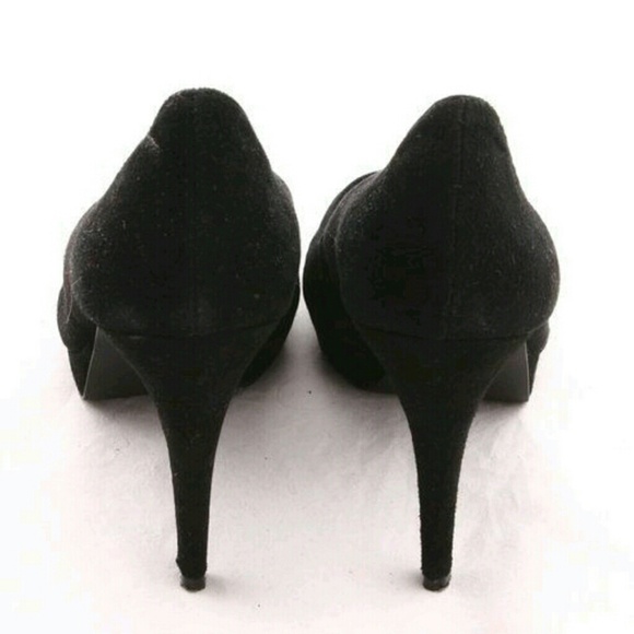 ▪ new ▪ black peep toe heels - Picture 2 of 4