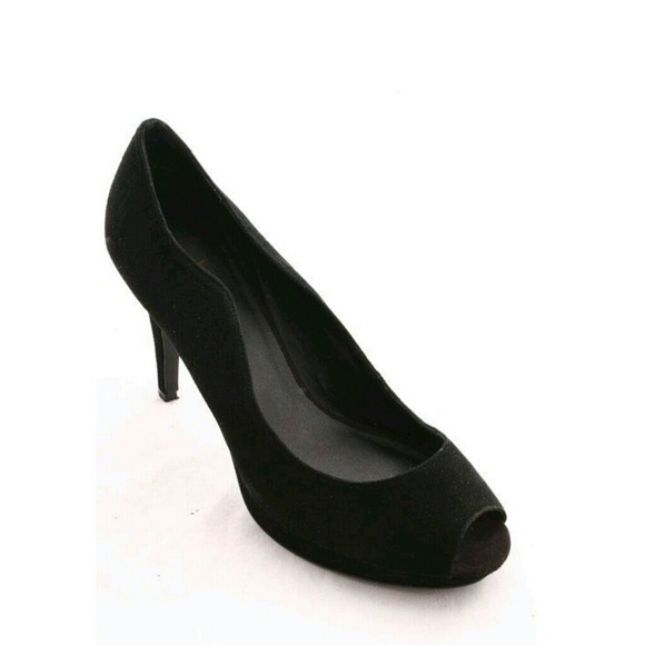 ▪ new ▪ black peep toe heels - Picture 3 of 4