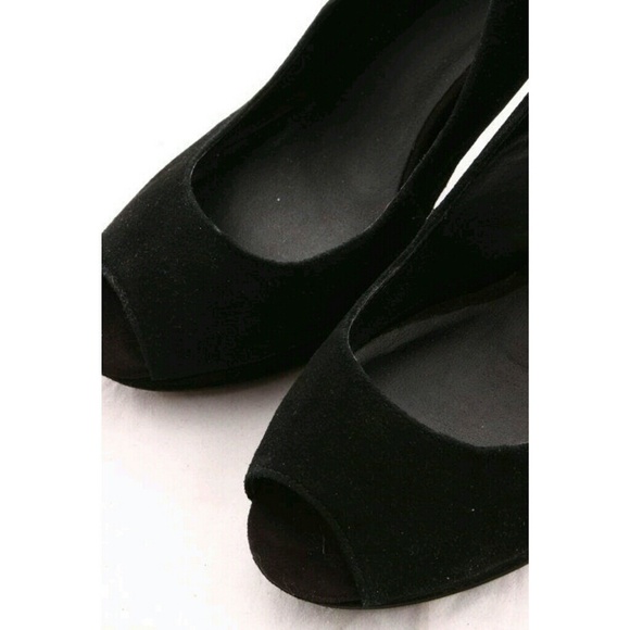 ▪ new ▪ black peep toe heels - Picture 4 of 4