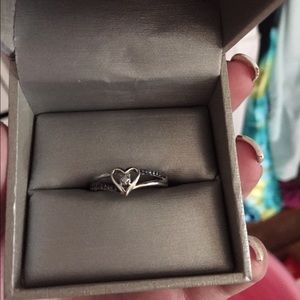 Heart shaped promise ring