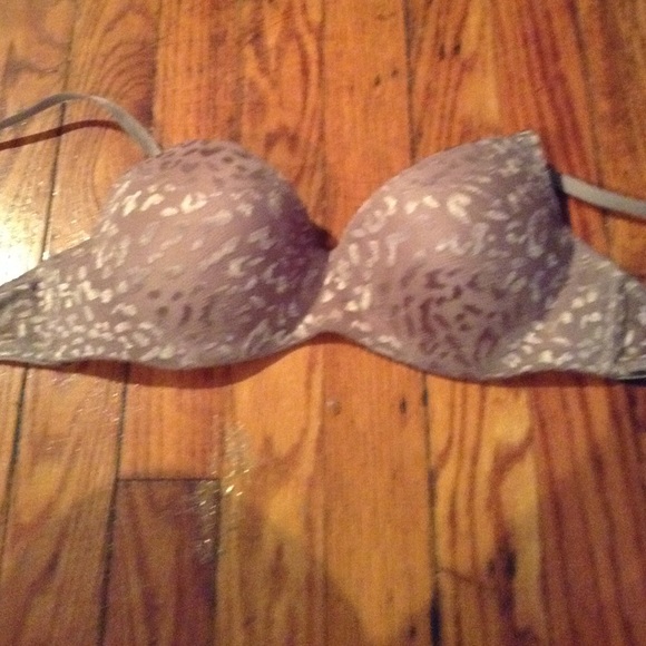 Leopard metallic bra