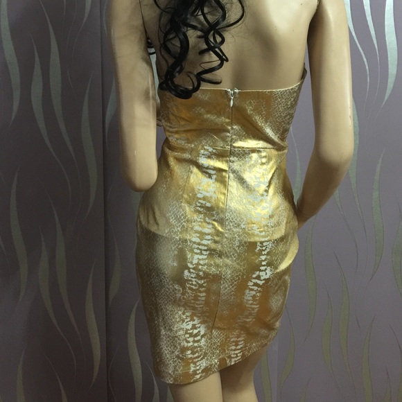 Sold FINAL‼️Sexy Gold Short Dress - Picture 4 of 4