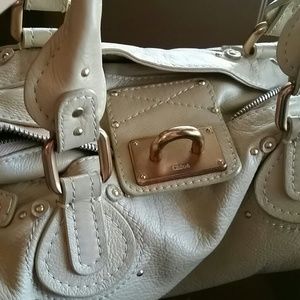 w/ key!Chloe paddington cream leather