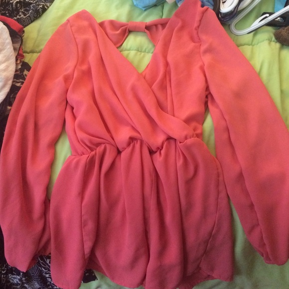 Medium Peach/Salmon romper