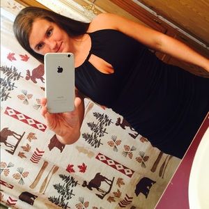 Navy blue halter tank