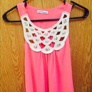 Hot pink racer back tank