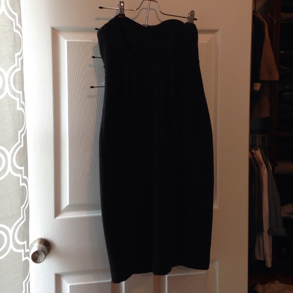 Dark grey wool dress