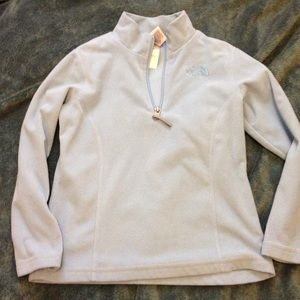 Girls xs northface jacket light blue pullover