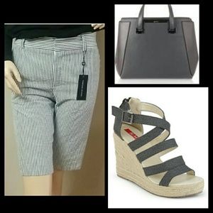 ‼️FINAL‼️Fabrizio Gianni Striped Capri