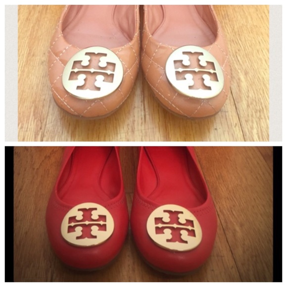 Bundle Tory Burch Quinn flats and red revas