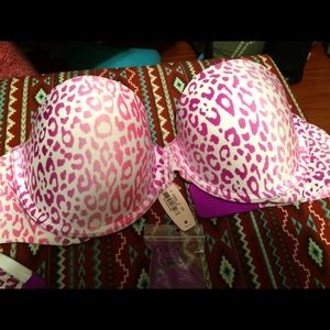 pink cheetah print never worn bra