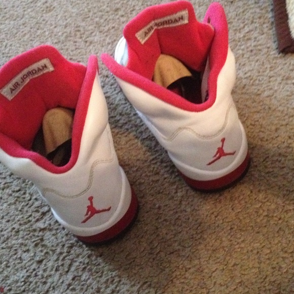 Fire red Jordan 5s