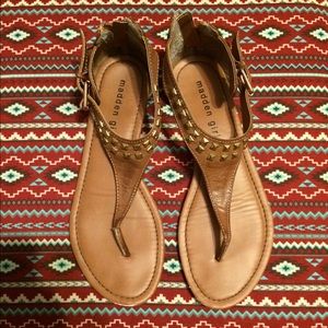 great condition madden girl brown sandals
