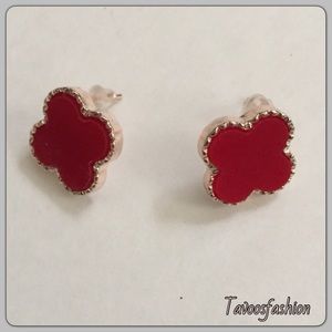 Red Clover Earrings