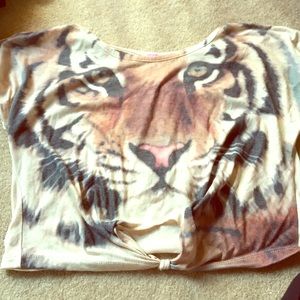 tiger crop top