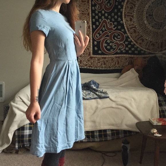 ✨MODEST DENIM SHORT SLEEVED DRESS✨