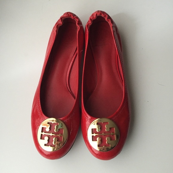 Tory Burch Patent Leather Reva Sz 4