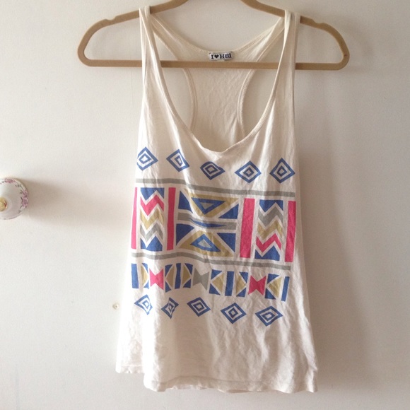 White Aztec Hipster Tank