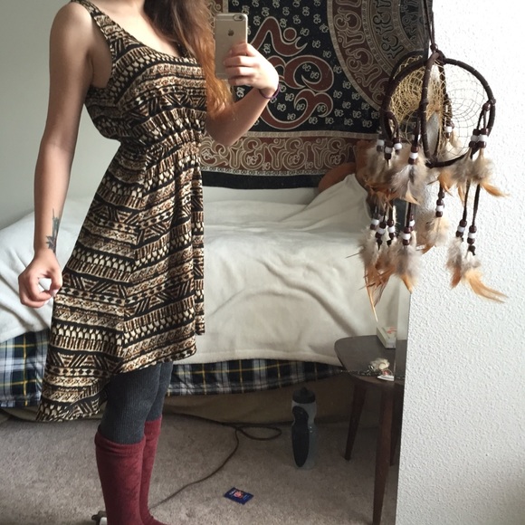 ✨HI LO TRIBAL THIN STRAP DRESS✨